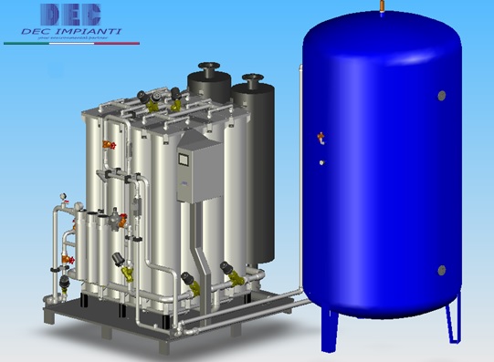 DEC.N2G™ | nitrogen gas generator 3D engineering • DEC IMPIANTI DEC IMPIANTI, DEC, N2G, DEC.N2G, nitrogen generator, nitrogen gas generator, industrial nitrogen generator, PSA nitrogen generator, Nitrogen generation system, Nitrogen production plant, Carbon molecular sieves, CMS nitrogen separation, Adsorbent material, Nitrogen purification, PSA process, Pressure Swing Adsorption, Gas separation technology, Oxygen removal, Nitrogen purity, Nitrogen gas production, Nitrogen enrichment, Nitrogen membrane technology, Nitrogen generation efficiency, Nitrogen generator applications