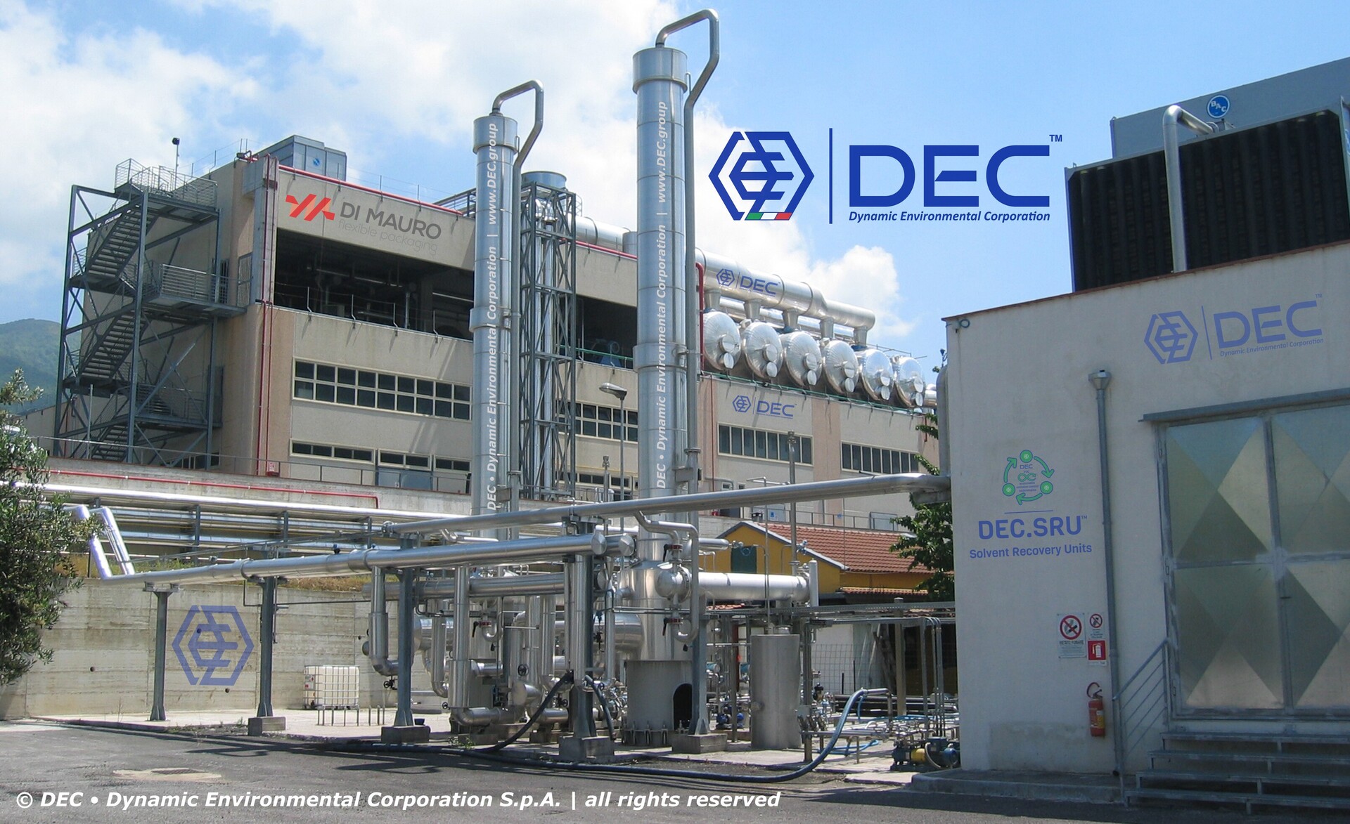solvent recovery system, activated carbon, nitrogen regeneration, installed at a rotogravure site - mono solvent, printing and lamination (DI MAURO Flexible Packaging, EMEA) - DEC IMPIANTI S.p.A. DEC IMPIANTI, DEC, solvent recovery for rotogravure, solvent recovery for roto, rotogravure printing, rotogravure line, printing, web printing, gravure printing, SRU, SRS, SRP, rotogravure, VOC emission control, solvent recovery, VOC recovery, VOC abatement, VOC emission control technology, VOC abatement systems, air pollution control, solvent recovery systems, environmental compliance, VOC recovery system, solvent recovery unit, VOC recovery equipment, solvent recovery equipment, solvent recycling, VOC capture, solvent reclamation, solvent purification, VOC treatment, solvent regeneration, distillation, solvent distillation, VOC recovery process, activated carbon, adsorbent, ethyl acetate, ethyl alcohol, ethanol, propanol, ETAC, ETOH, IPOH, NPOH, ETA, IPA, NPA, nitrogen, N2, LEL monitoring, engineering, supply, turnkey, sustainable, innovation, decarbonization, energy efficiency, chemical recycling, recycling, sustainability solutions, sustainability, reclaiming, carbon offset, circular economy, climate change, climate policy, climate action, environmental challenges, sustainable development, sustainability roadmap, Cerutti, Rotomec, Bobst, Nordmeccanica, Flexotecnica, Windmoeller Hoelscher, Uteco, Kohli, Comexi, Acom, Beiren, Huitong, Pelikan